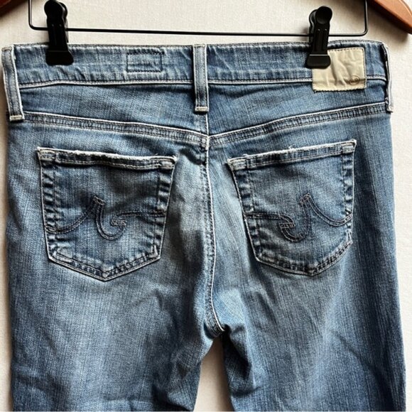 AG Adriano Goldschmied Beau Slouchy Skinny Blue Denim Jeans Sz 26R - Picture 3 of 12